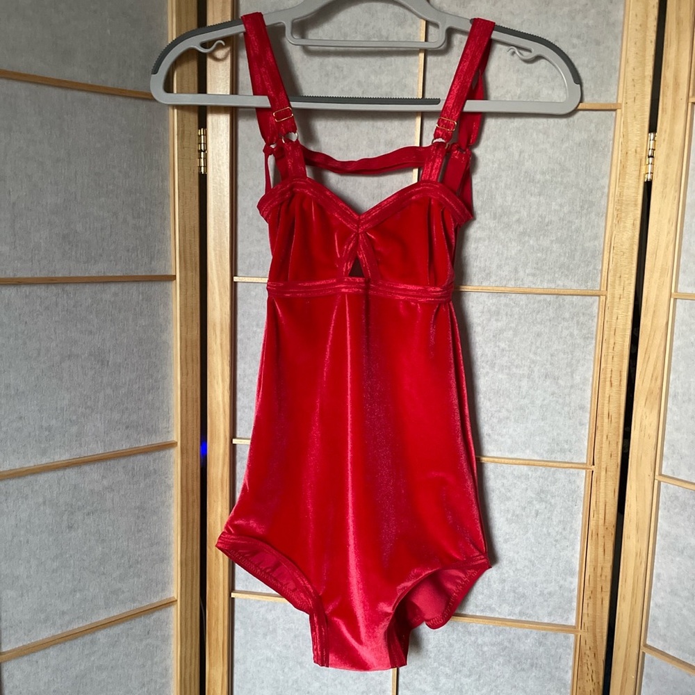 SOLD Solstice Intimates Dynomite Everyday Velvet Bodysuit